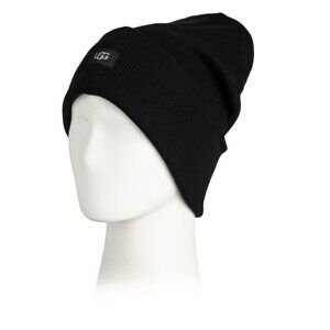 UGG Black Knit Cuffed Hat